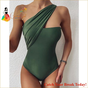Catch A Break One Shoulder Swimsuit - 20351-02 / S - 