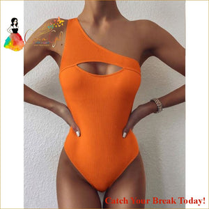 Catch A Break One Shoulder Swimsuit - 210533-02 / S - 