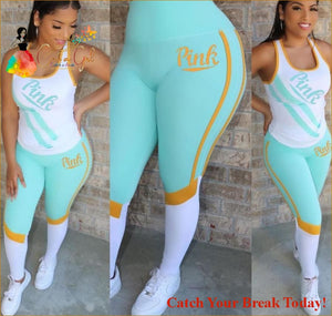 Catch A Break Pink Tracksuit - Clothing