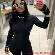 Load image into Gallery viewer, Catch A Break Playsuit Sportswear - black jumpsuit / M / 