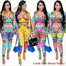 Load image into Gallery viewer, Catch A Break Retro Print Two Piece Set - Clothing