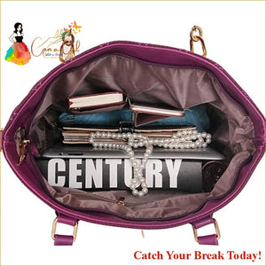 Catch A Break Rivet 5 Pieces Bag Set - purses