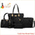 Catch A Break Rivet 5 Pieces Bag Set - Black - purses