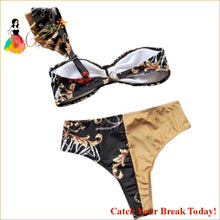 Load image into Gallery viewer, Catch A Break Ruffle Bikini Floral Swimsuit - swimwear