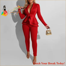 Load image into Gallery viewer, Catch A Break Set The Stage Pants Set - Red / XXL - Clothing