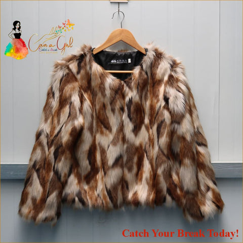 Catch A Break Short Fox Fur Coat - coat