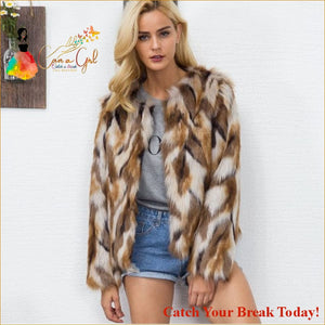 Catch A Break Short Fox Fur Coat - coat