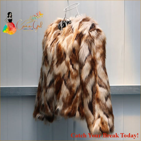 Catch A Break Short Fox Fur Coat - coat