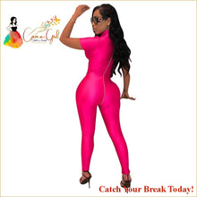 Load image into Gallery viewer, Catch A Break Sophisticated Fuchsia Jumpsuit - clothing