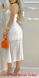 Catch A Break Spaghetti Strap Dress - Clothing
