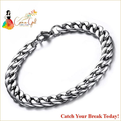 Catch A Break Stainless Steel Silver Bracelet