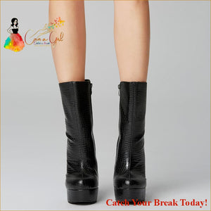 Catch A Break Stiletto Heel Mid-Calf - shoes