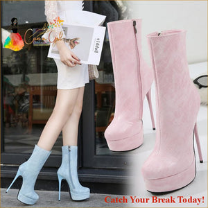 Catch A Break Stiletto Heel Mid-Calf - shoes