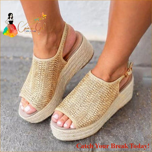 Catch A Break Summer Fashion Beach Shoes - Beige / 4.5 / 