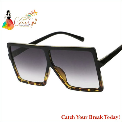 Catch A Break Sun Glasses - Black Leopard - accessories