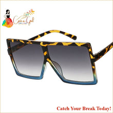 Load image into Gallery viewer, Catch A Break Sun Glasses - Leopard Blue - accessories