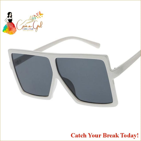 Catch A Break Sun Glasses - White Gray - accessories