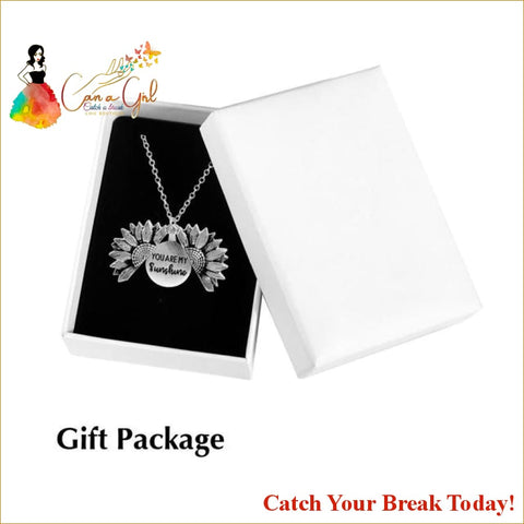 Catch A Break Sunflower Double-layer Necklace - Silver and 