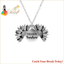 Load image into Gallery viewer, Catch A Break Sunflower Double-layer Necklace - Silver - 