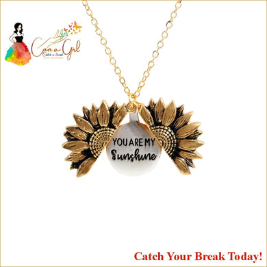 Catch A Break Sunflower Double-layer Necklace - jewelry