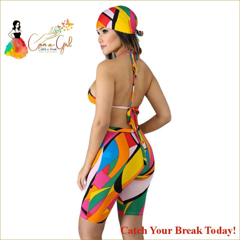 Catch A Break Tankinis Swimwear - Camo / Camouflage Backless