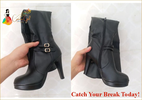 Catch A Break Thigh High Boots - boots