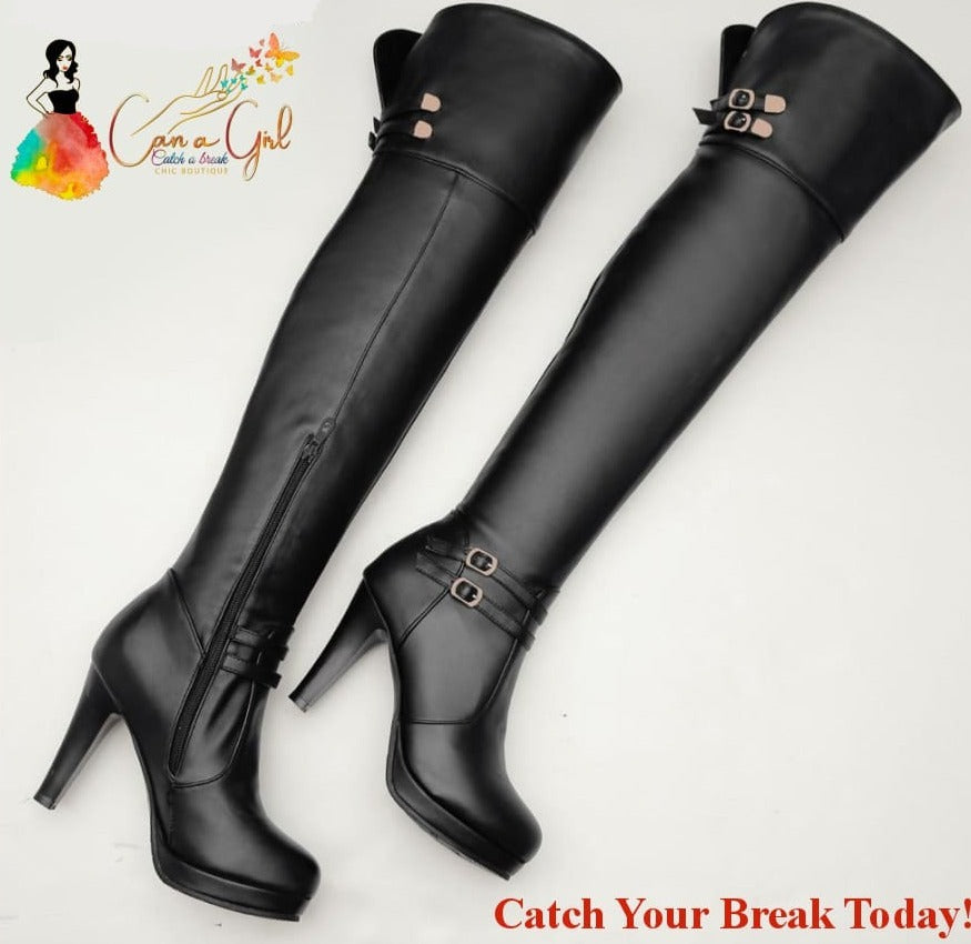 Catch A Break Thigh High Boots – Can A Girl Catch A Break Chic Boutique LLC