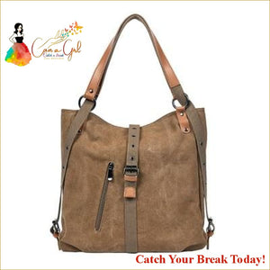 Catch a Break Tote HandBag - Brown / 30x35x11cm - 