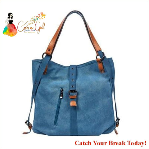 Catch a Break Tote HandBag - Blue / 30x35x11cm - accessories