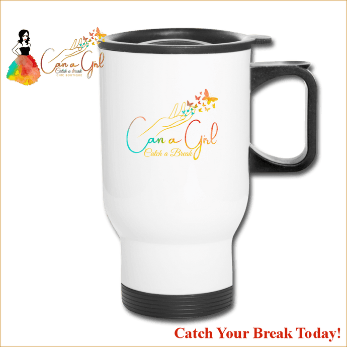 Catch A Break Travel Mug - white - Travel Mug