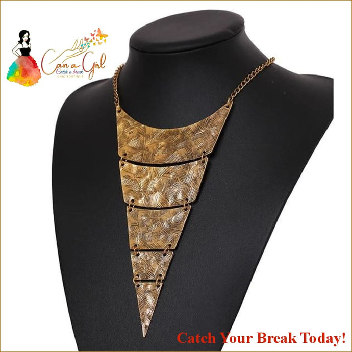 Catch A Break Trending Necklace - Gold - jewelry