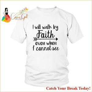 Catch A Break Walk By Faith T-Shirt - White / XXXL - tops