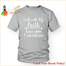Load image into Gallery viewer, Catch A Break Walk By Faith T-Shirt - Gray-white / XXXL - 