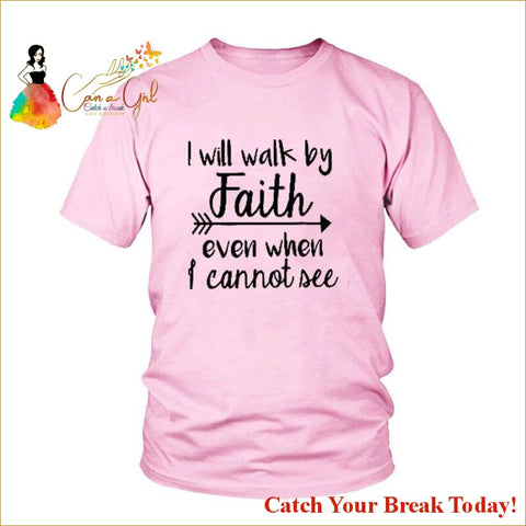 Catch A Break Walk By Faith T-Shirt - Pink / M - tops