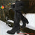 Catch A Break Warm LaceUp Winter Boots - Black / 9 - boots