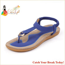 Load image into Gallery viewer, Catch A Break Women Soft BottomSandals - Blue / 11