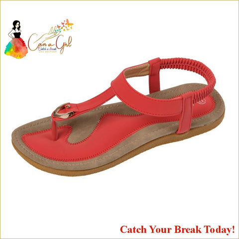 Catch A Break Women Soft BottomSandals - Red / 9