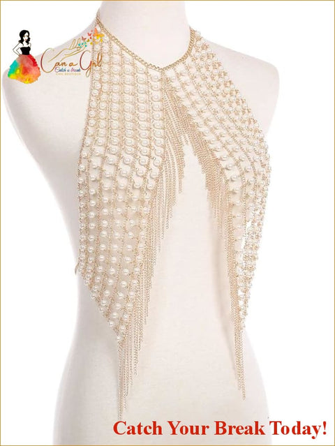 Catch A Break Women’s Bikini Fashion Alloy Pearl Solid 