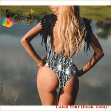 Load image into Gallery viewer, Catch A Break Women’s Boho One-piece Swimwear - swim wear