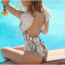 Load image into Gallery viewer, Catch A Break Women’s Boho One-piece Swimwear - Gray / S - 