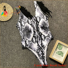 Load image into Gallery viewer, Catch A Break Women’s Boho One-piece Swimwear - swim wear