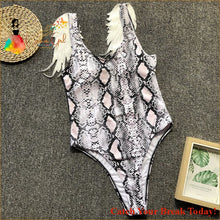 Load image into Gallery viewer, Catch A Break Women’s Boho One-piece Swimwear - swim wear