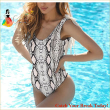 Load image into Gallery viewer, Catch A Break Women’s Boho One-piece Swimwear - swim wear