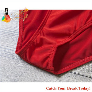 Catch A Break Women’s Solid Halter Neck One-piece Swimwear -