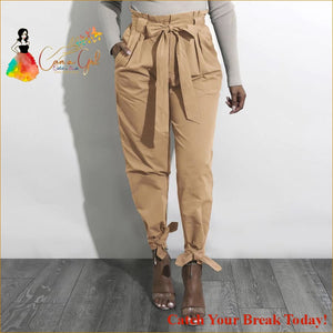 Catch A Break Women’s Street Chic Chinos Pants - Khaki / S