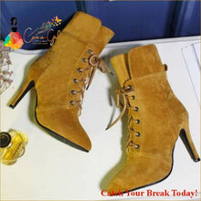 Load image into Gallery viewer, Catch A Break Women’s Suede Boots - Yellow / US6 / EU36 / 