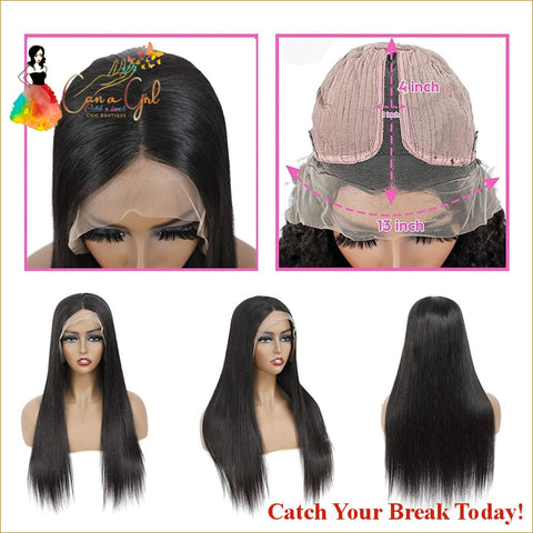Catch A Break13x1x6 Straight 13x4x1 Lace Frontal Human Hair 
