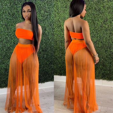 Catch a Break See Through Two Pieces Set Swimwear outer wear