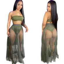 Load image into Gallery viewer, Catch a Break See Through Two Pieces Set Swimwear outer wear
