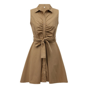 Catch A Break Women Sleeveless Denim Dress